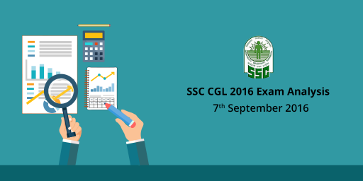 
SSC CGL Tier 1 Exam Analysis, questions asked: 7th Sept 2016