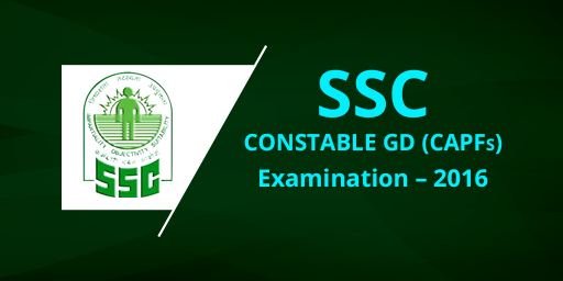 SSC GD Constable Recruitment 2016