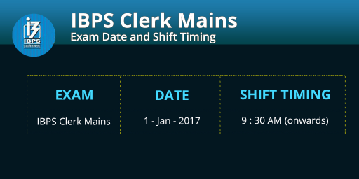 ibps-clerk-mains-2016-exam-dates-and-shift-timings