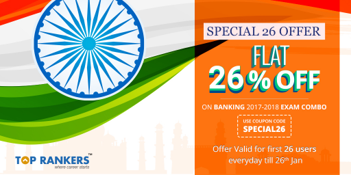 Republic Day Mock Tests Offers 2017 - Discounts for Special 26! @ Banking Exams Combo Pack