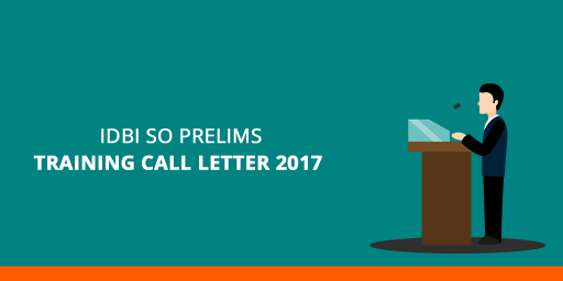 IDBI SO Pre-Exam Training Call Letter 2017