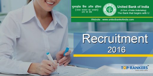 United Bank of India Recruitment 2016
