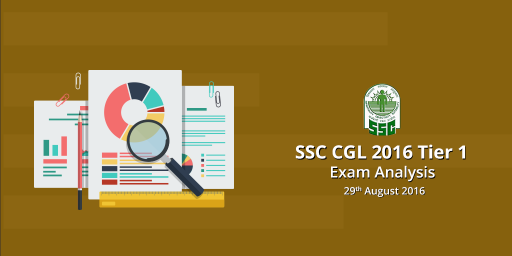 SSC CGL 2016 Tier 1 Analysis and Expected cut off - 29 August 