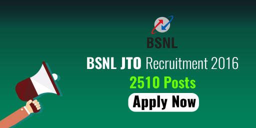 BSNL JTO Recruitment 2016