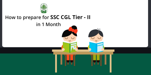 prepare for SSC CGL Tier 2 in 1 month