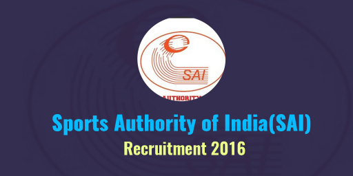 Sports Authority of India Job 2016