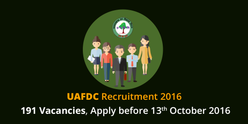 UAFDC Recruitment 2016