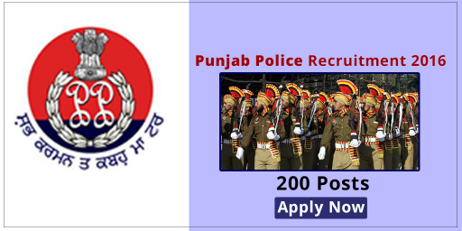 Punjab Police Recruitment 2016