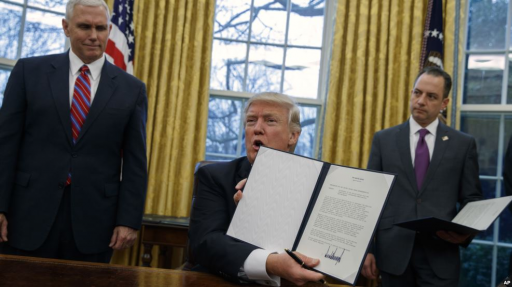 Trump withdraws USA from TPP