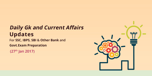 Current Affairs 27th Jan 2017