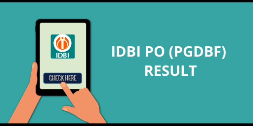 IDBI PO (PGDBF) Result 2017
