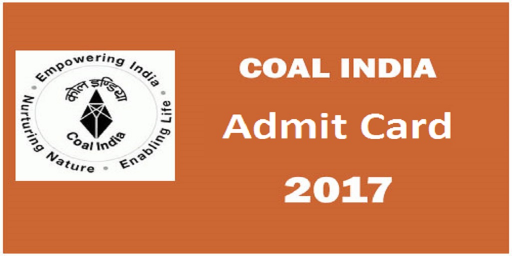 (CIL)Coal India Limited Admit Card (Management Trainees) 2017