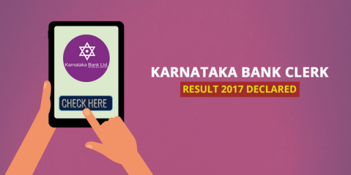 Karnataka Bank Clerk Result 2017 Declared